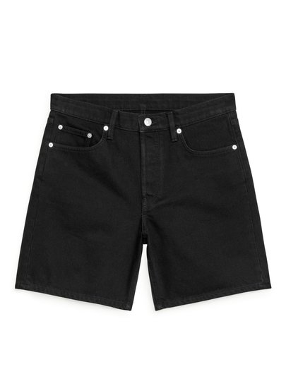 Denim Shorts - Black