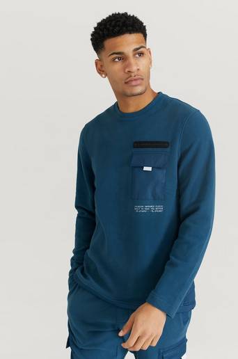 Under Armour Sweatshirt UA CGI Utility Crew Blå