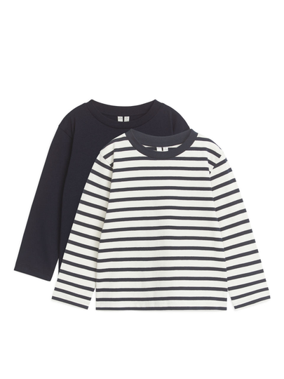 Long-Sleeved T-Shirt Set of 2 - Blue