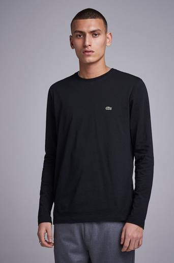 Lacoste Tröja Long Sleeve Crew Neck Tee Svart
