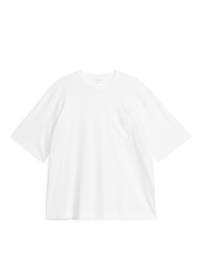 Lightweight Pocket-Detail T-Shirt - White
