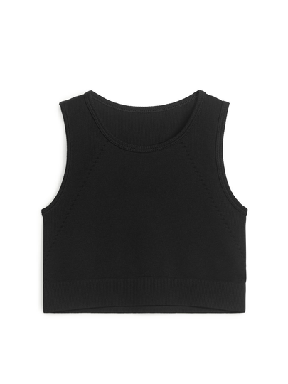 Seamless Sports Top - Black