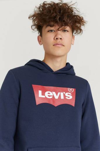Levi's Hoodie LVB Batwing Screenprint Blå