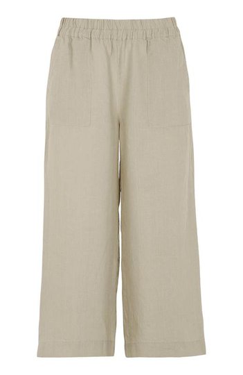 Cellbes Culottebyxa i linne Beige