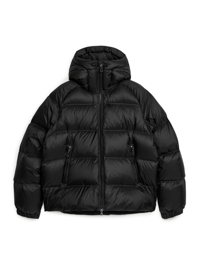 Sporty Down Jacket - Black