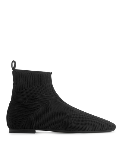 Mesh Ankle Boot - Black
