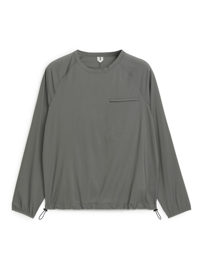 Active Stretch Long-Sleeved T-Shirt - Grey