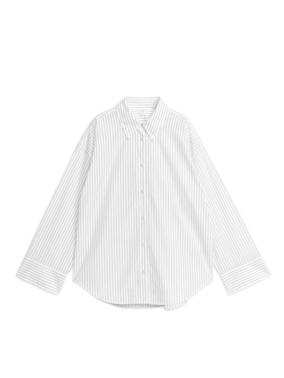 Relaxed Poplin Shirt - Black