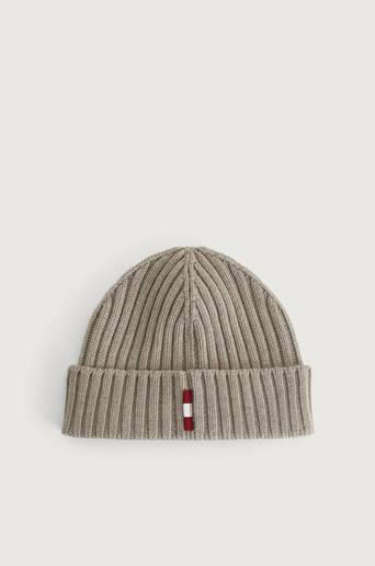 Bally Mössa Ribbed Beanie Brun
