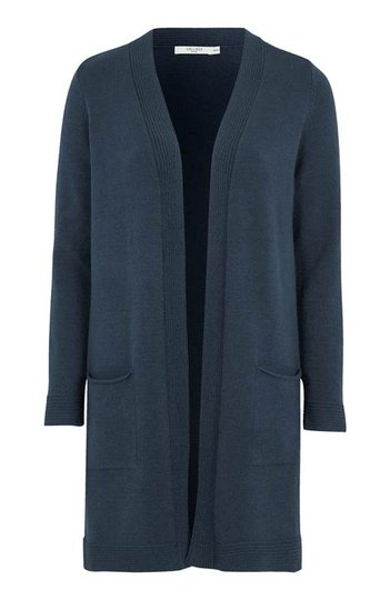Cellbes Lång cardigan med fickor Mörkblå