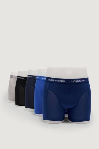 Björn Borg Boxershorts Noos Solids 5-pack Blå