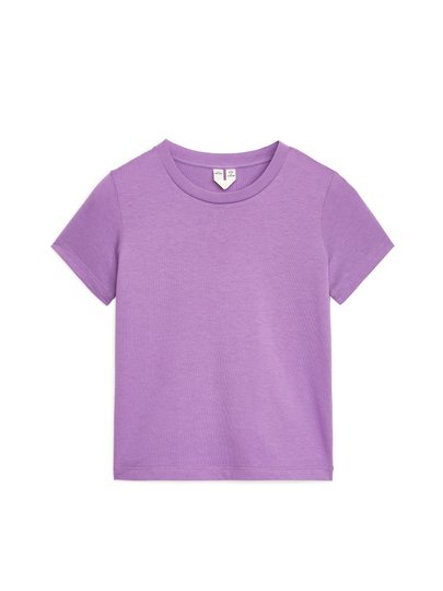 Crew-Neck T-shirt - Purple
