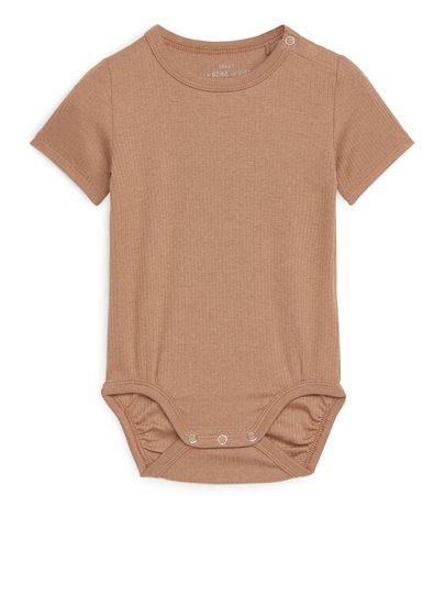 Short-Sleeved Bodysuit - Orange