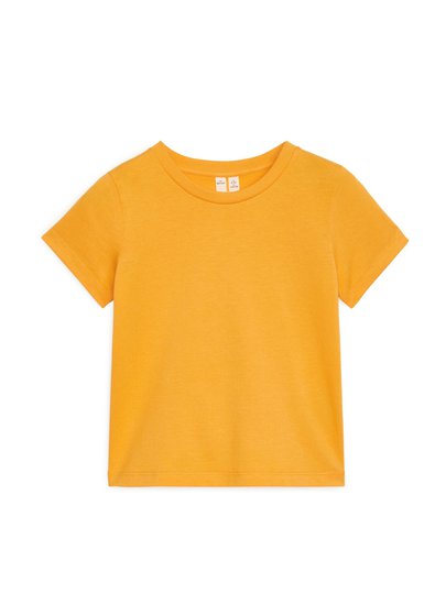 Crew-Neck T-shirt - Yellow