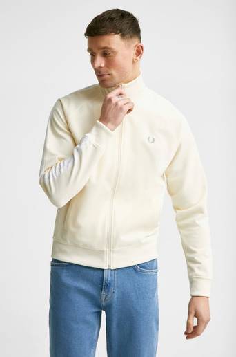 Fred Perry Ziptröja Tonal Taped Track JKT Natur