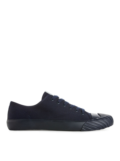 Cotton Twill Trainers - Blue