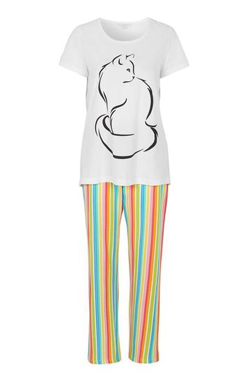 Cellbes Pyjamas Randig Vit