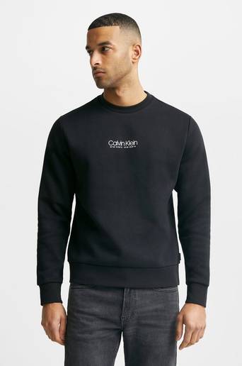 Calvin Klein Sweatshirt Logo Coordinates Sweatshirt Svart