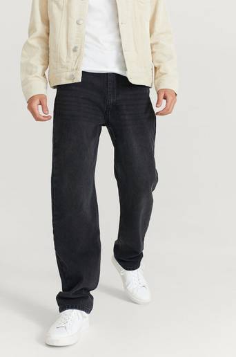 Studio Total Jeans Loose Fit Jeans Svart