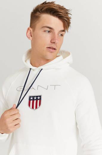 Gant Hoodie Gant Shield Hoodie Vit