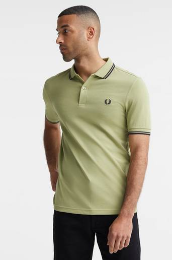 Fred Perry Piké Twin Tipped FP Shirt Grön