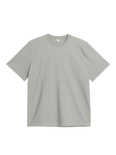Bouclé Jersey T-Shirt - Grey