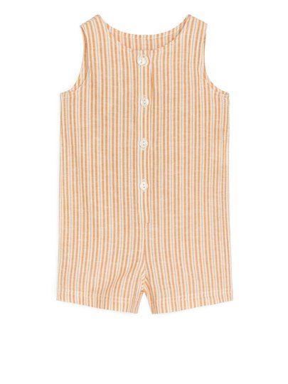 Short Baby Dungarees - Yellow