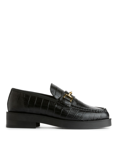 Leather Loafers - Black