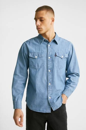 Levi's Jeansskjorta Relaxed Fit Western Sonya Suga Blå