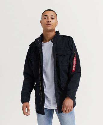 Alpha Industries Parkas Huntington 415 Dark Olive Camo Svart