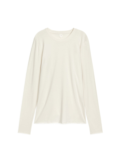 Lyocell Blend Long Sleeve - Beige