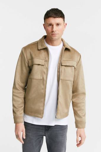 Human Scales Jacka Rick Vegan Suede Grå