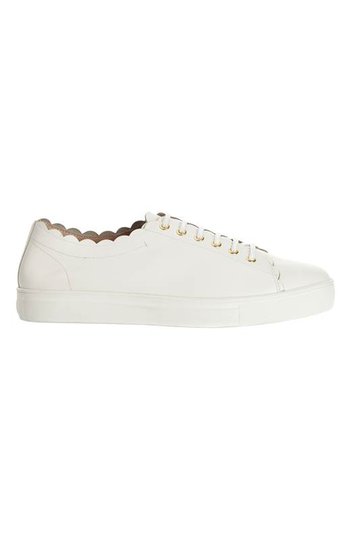 Dasia Sneakers i skinn Starlily Sweet Lace Vit
