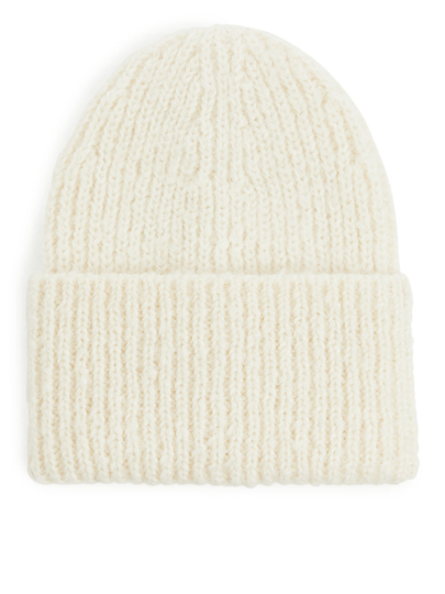 Mohair Beanie - Beige