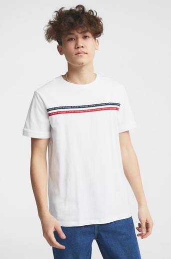 Tommy Hilfiger T-Shirt Tommy Tape Tee S/S Vit