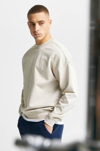 Studio Total Sweatshirt Studio Crew Beige