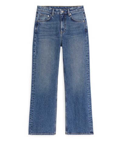 FLARED CROPPED STRETCH Jeans - Blue