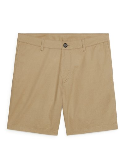 Cotton Shorts - Beige