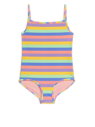 Square-Neck Swimsuit - Pink