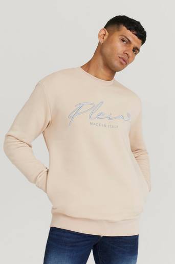 Philipp Plein Sweatshirt LS Signatur Beige