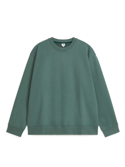 Relaxed Terry Sweatshirt - Green