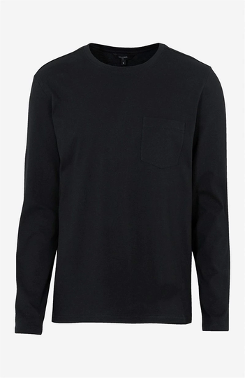 Långärmad t-shirt i bomullstrikå