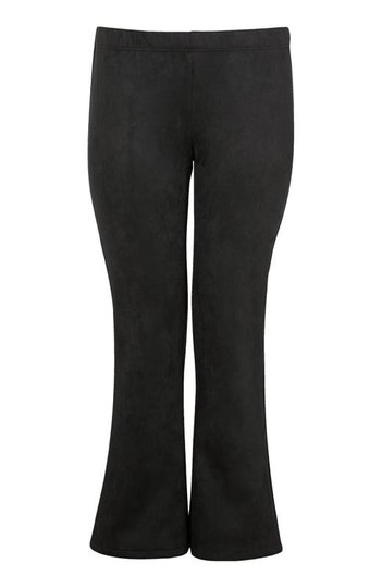 Zhenzi Byxa i mockaimitation bootcut Spir Svart