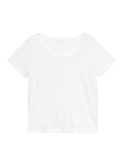 Lyocell Blend T-Shirt - White