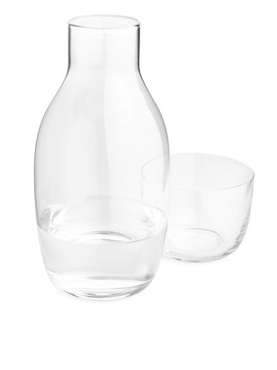 Serax Passe-Partout Carafe with Glass - White