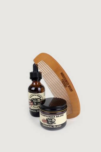Mountaineer Brand Premium Original Blend Duo Beard Oil & Beard Balm with Beard Comb