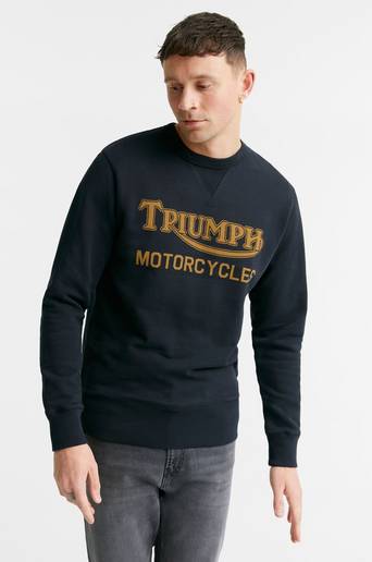 Triumph Sweatshirt Radial Crew Sweat Heavy Svart
