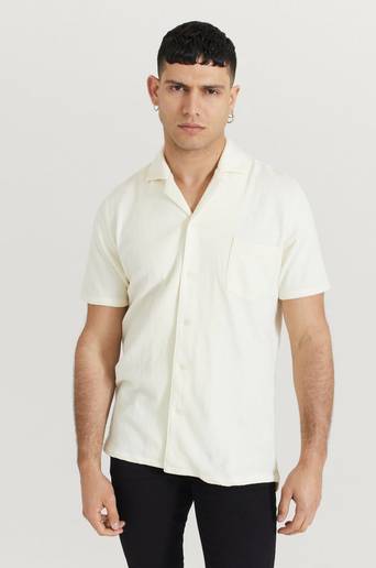 Resteröds Skjorta Resort Shirt Terry Vit