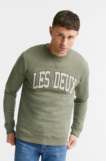 Les Deux Sweatshirt Crane Sweatshirt Grön