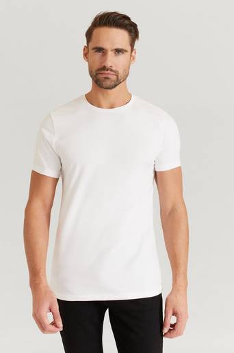 Bread & Boxers T-shirt Crew Neck Tee Vit